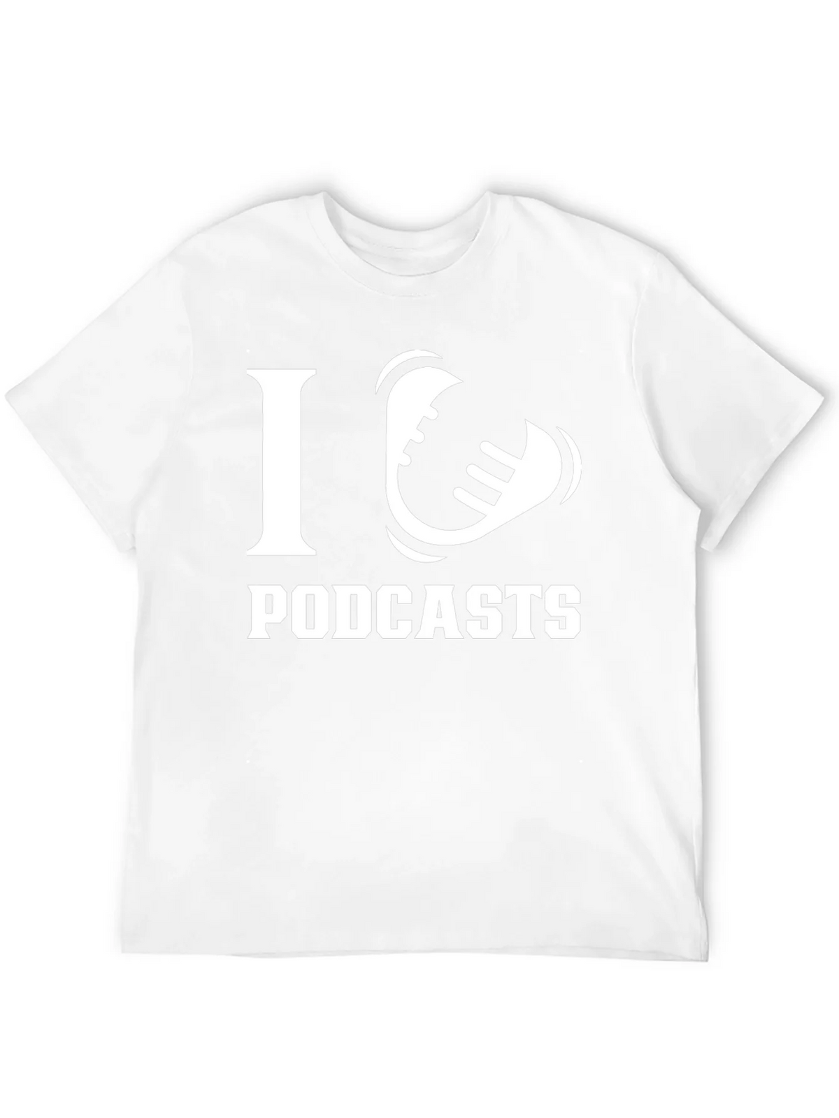 I Love Podcasts T-Shirt - Black product image 11