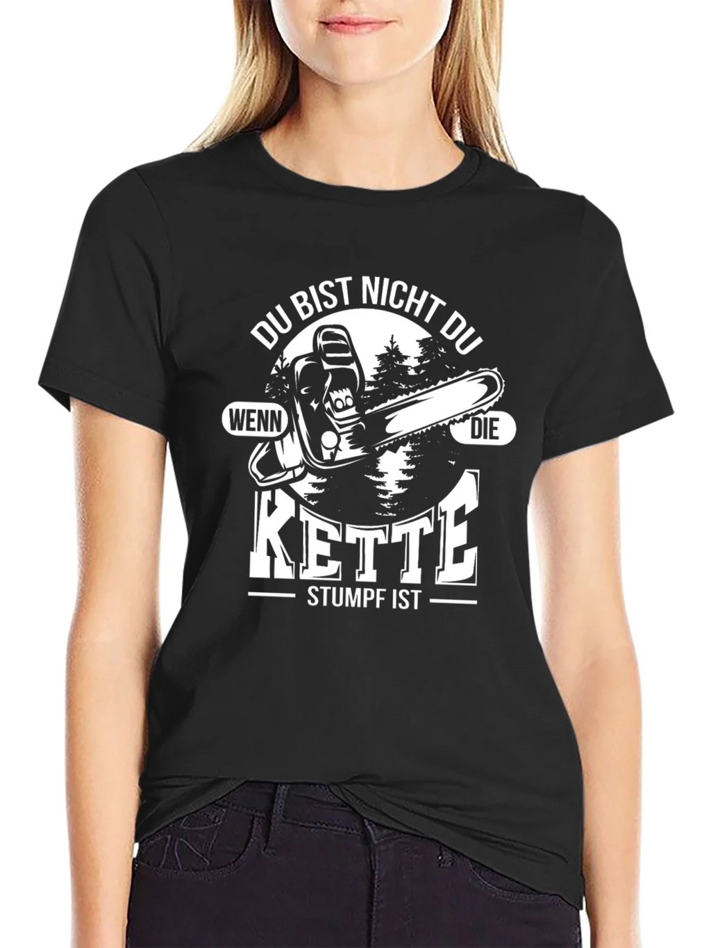 Funny Chainsaw Kette Stumpf T-Shirt product image 2