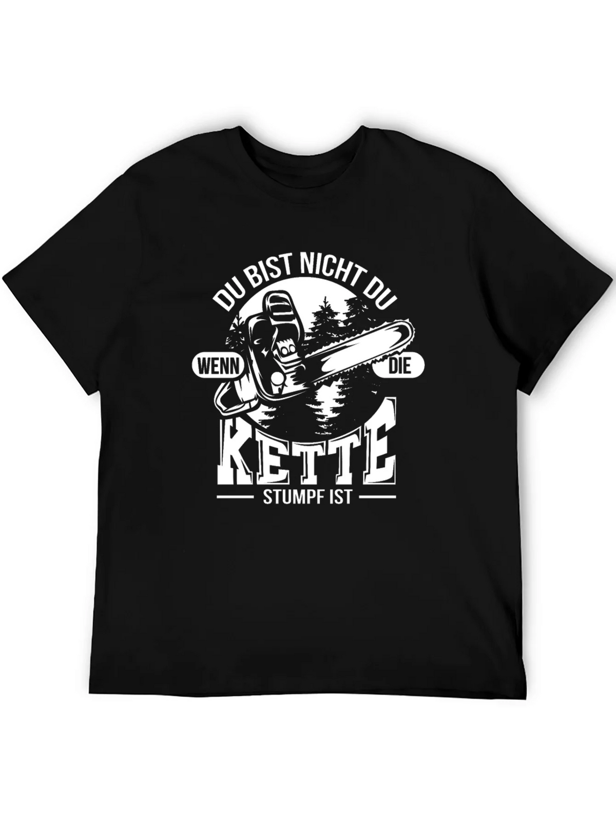 Funny Chainsaw Kette Stumpf T-Shirt product image 5