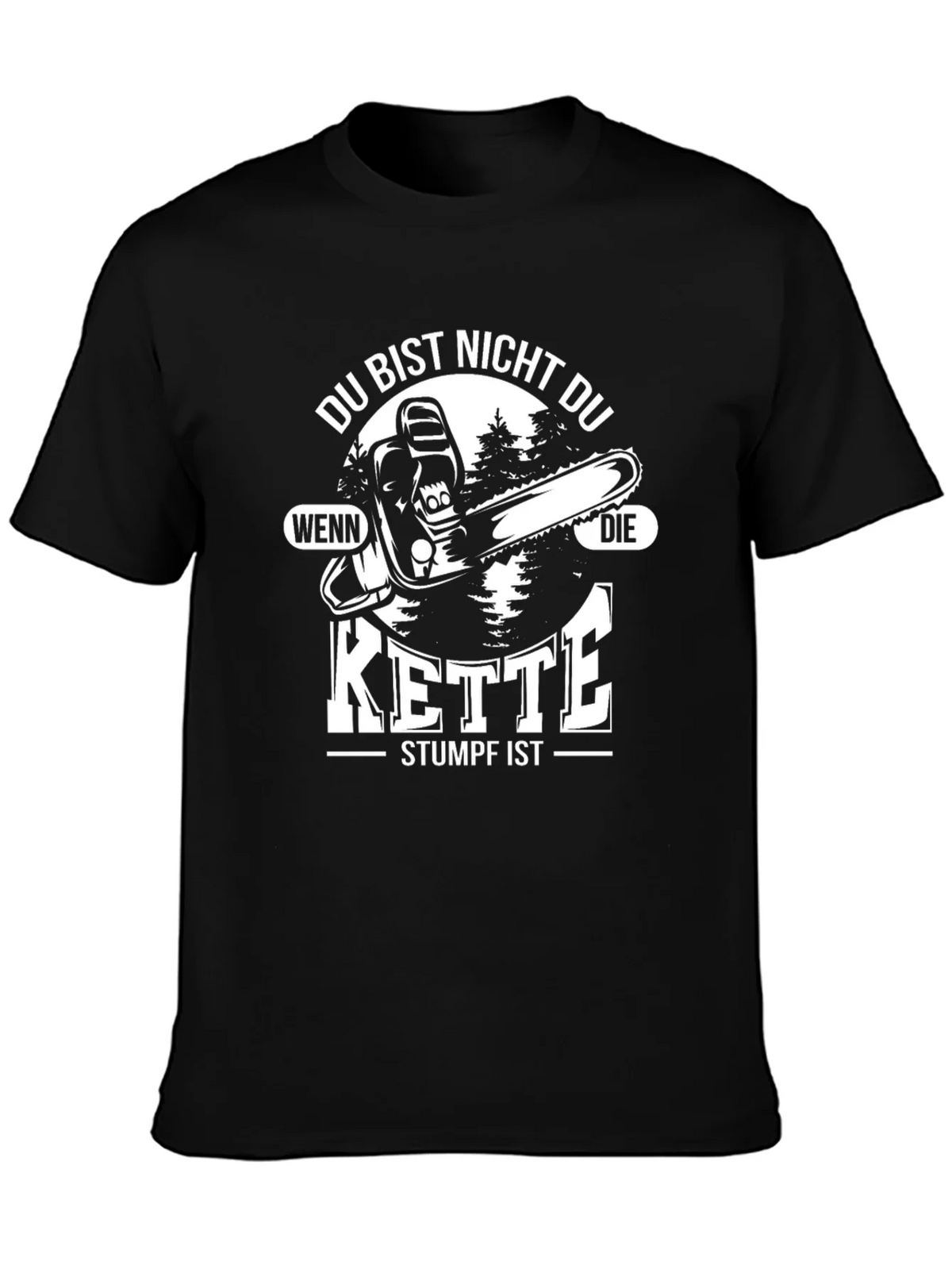 Funny Chainsaw Kette Stumpf T-Shirt product image 3