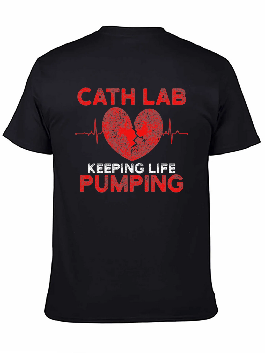 Cath Lab Heartbeat T-Shirt - Keeping Life Pumping product image 4