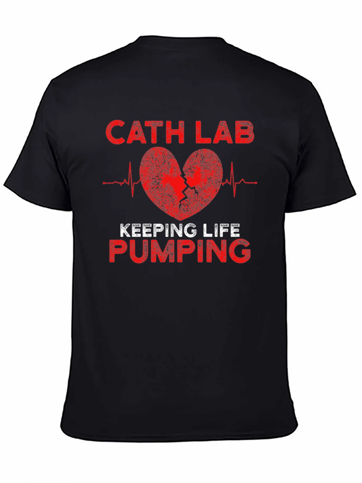 Cath Lab Heartbeat T-Shirt - Keeping Life Pumping product image 4