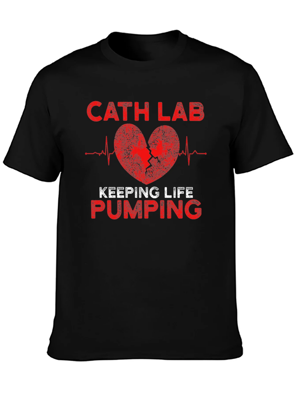 Cath Lab Heartbeat T-Shirt - Keeping Life Pumping product image 3