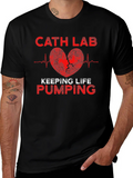 Cath Lab Heartbeat T-Shirt - Keeping Life Pumping product image 1