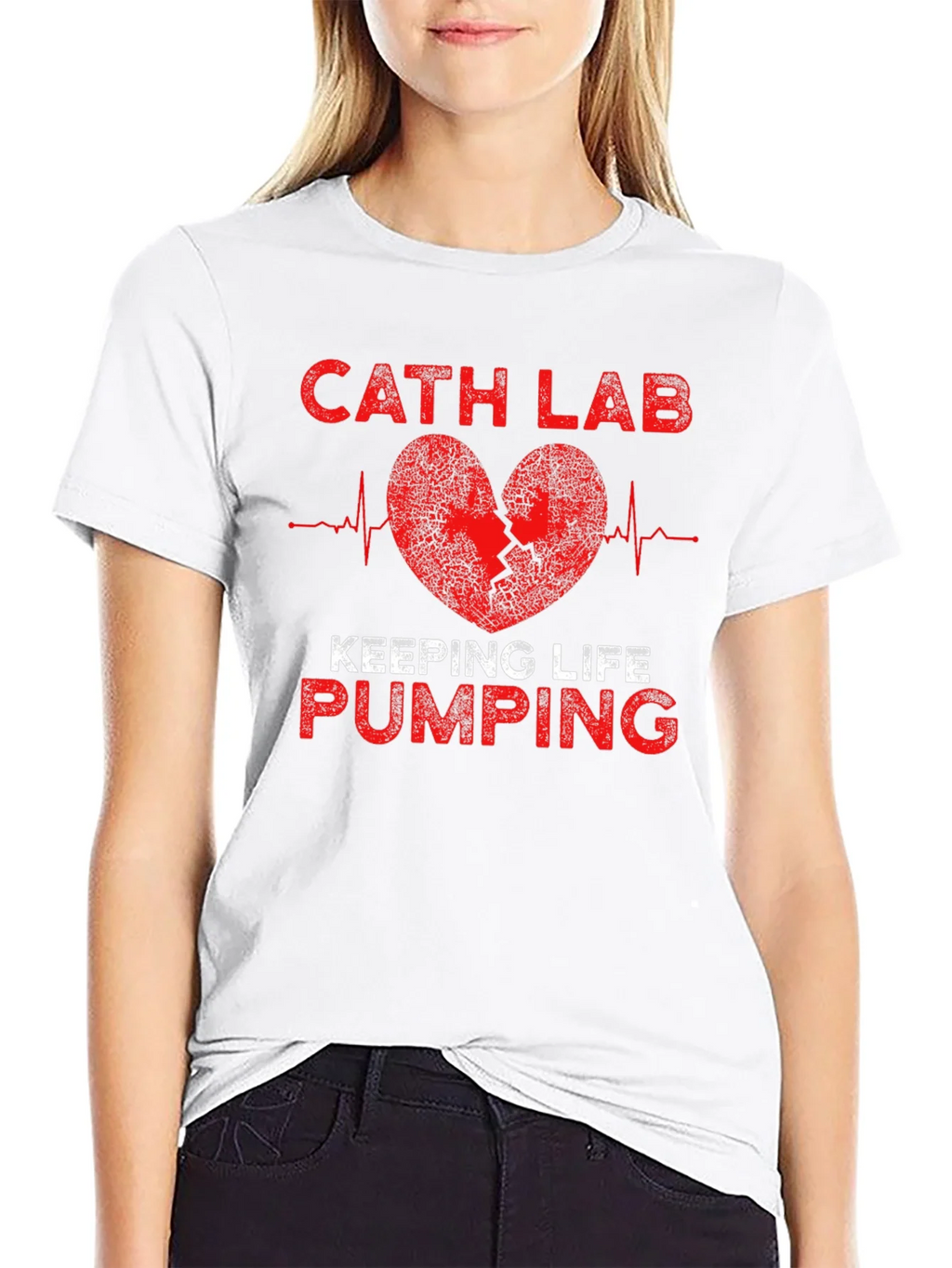 Cath Lab Heartbeat T-Shirt - Keeping Life Pumping product image 8