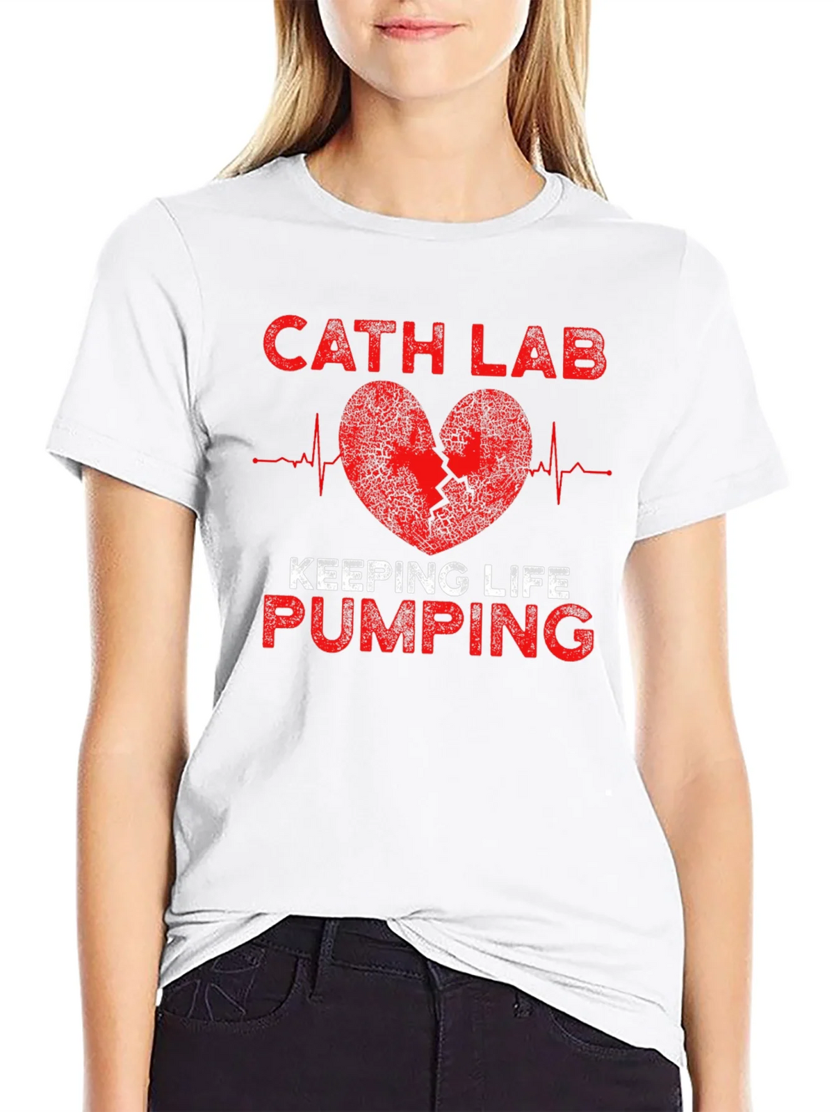 Cath Lab Heartbeat T-Shirt - Keeping Life Pumping product image 8