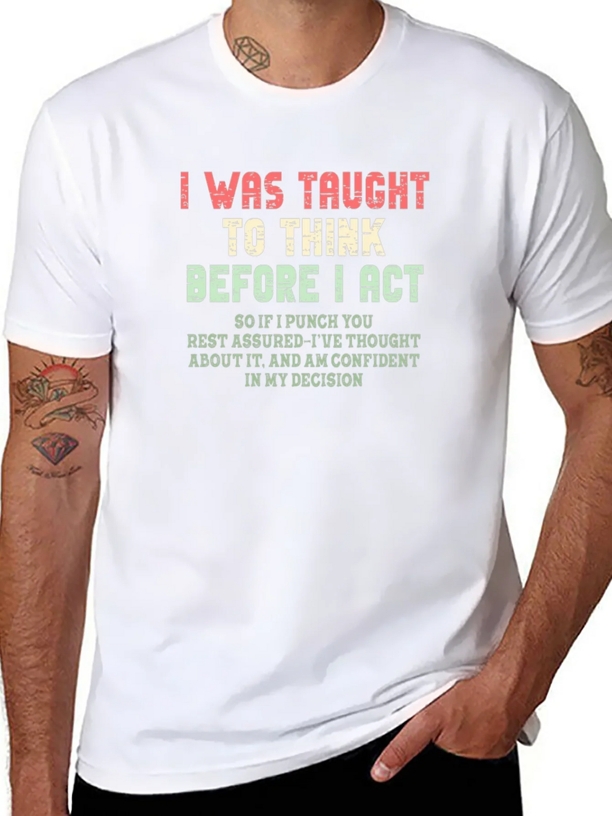 I Was Taught to Think T-Shirt product image 7