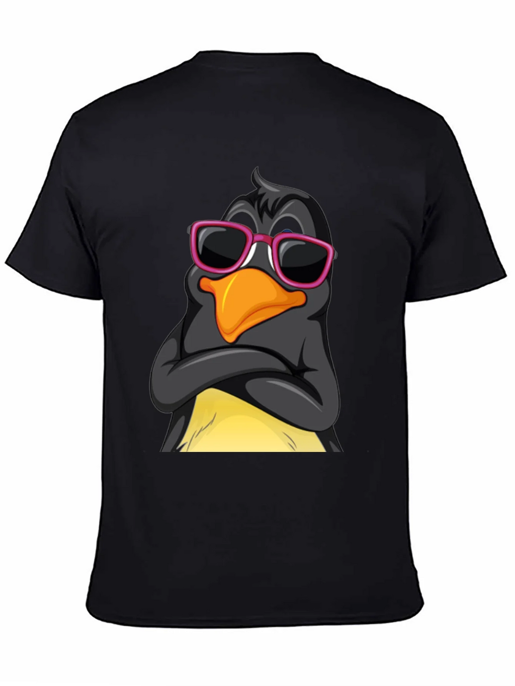 Cool Penguin Graphic Tee - Stylish Black T-Shirt product image 4