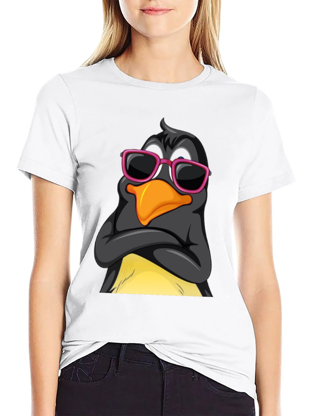 Cool Penguin Graphic Tee - Stylish Black T-Shirt product image 8