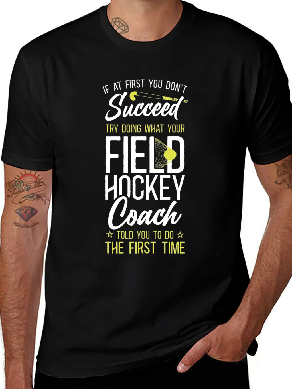 Field Hockey Coach Graphic T-Shirt product image 1