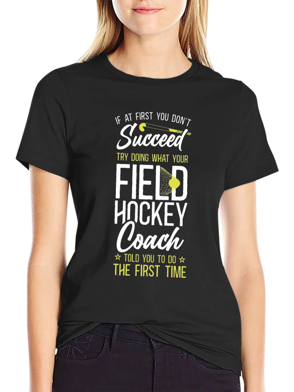 Field Hockey Coach Graphic T-Shirt product image 2