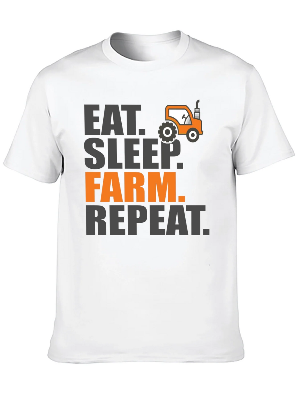 Eat Sleep Farm Repeat Mens Graphic Tee - Black product image 9