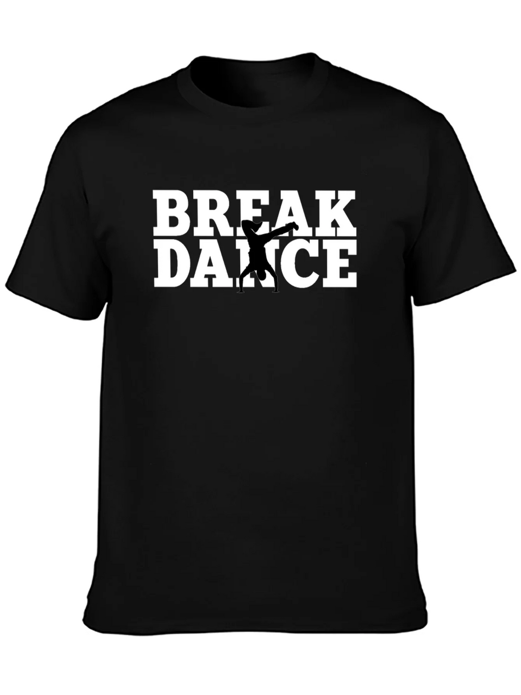 Break Dance Graphic Tee - Black Cotton T-Shirt product image 3