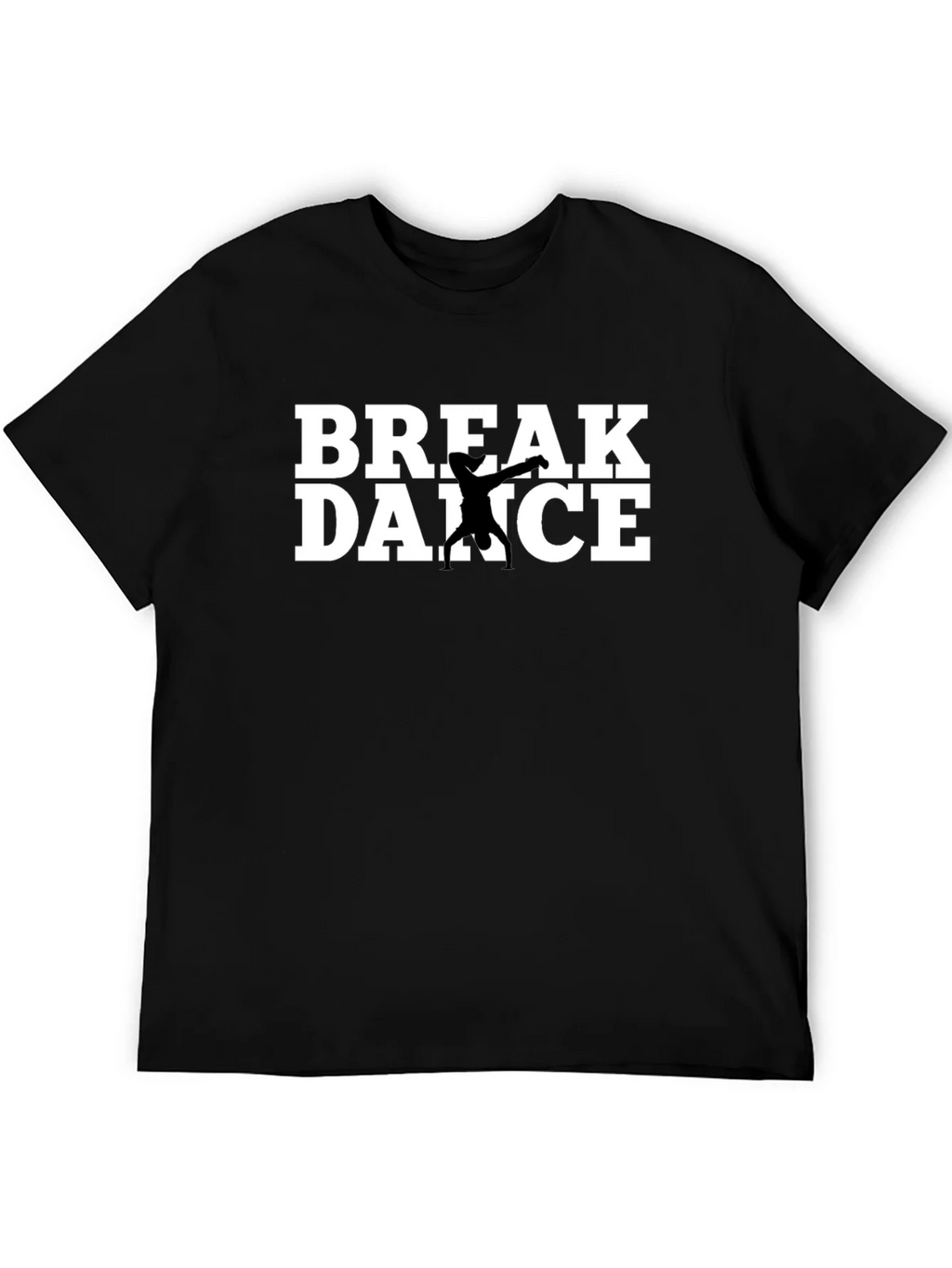 Break Dance Graphic Tee - Black Cotton T-Shirt product image 5