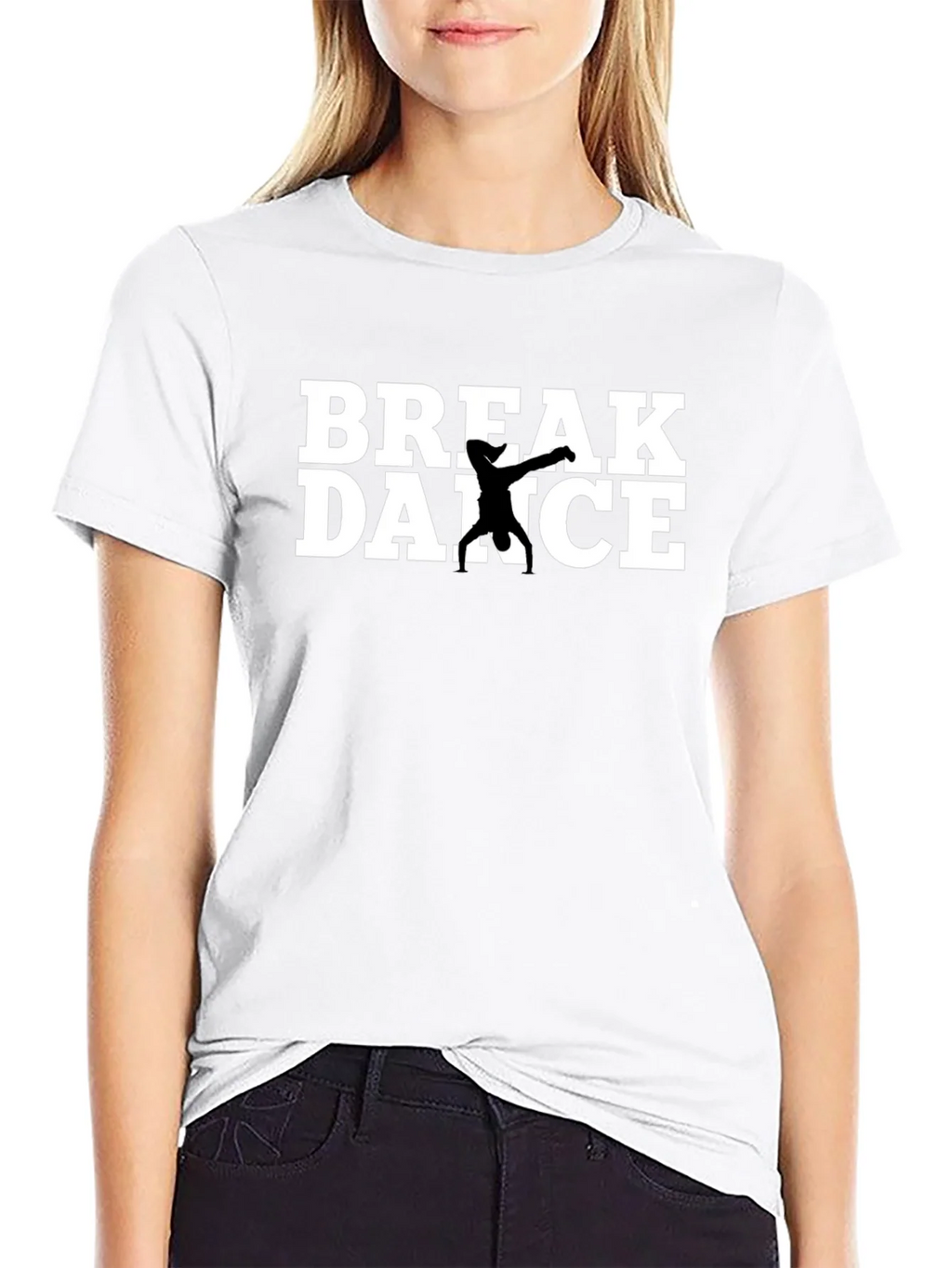 Break Dance Graphic Tee - Black Cotton T-Shirt product image 8