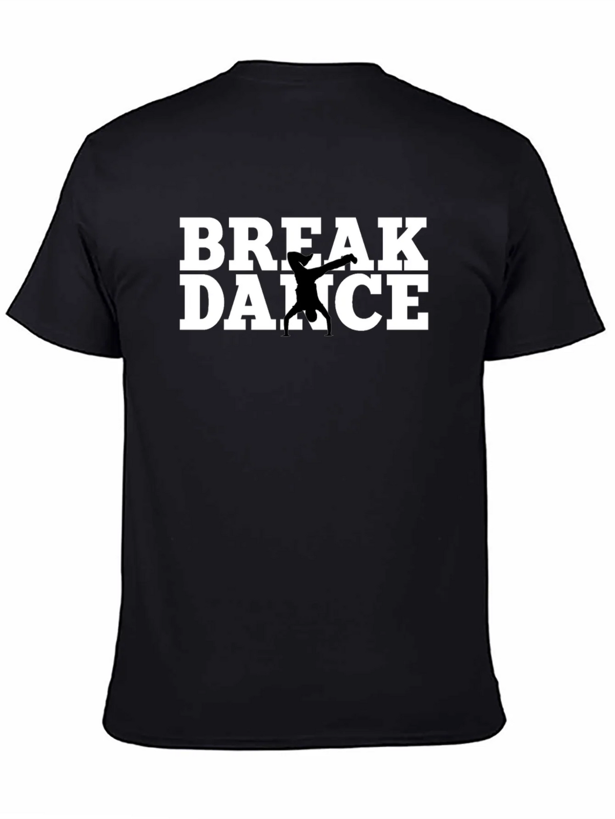 Break Dance Graphic Tee - Black Cotton T-Shirt product image 4