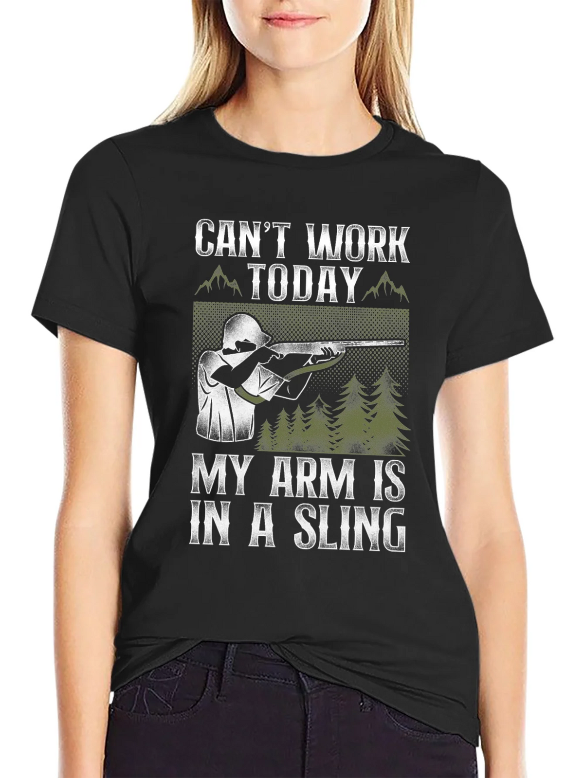 Cant Work Today Arm in Sling T-Shirt product image 2