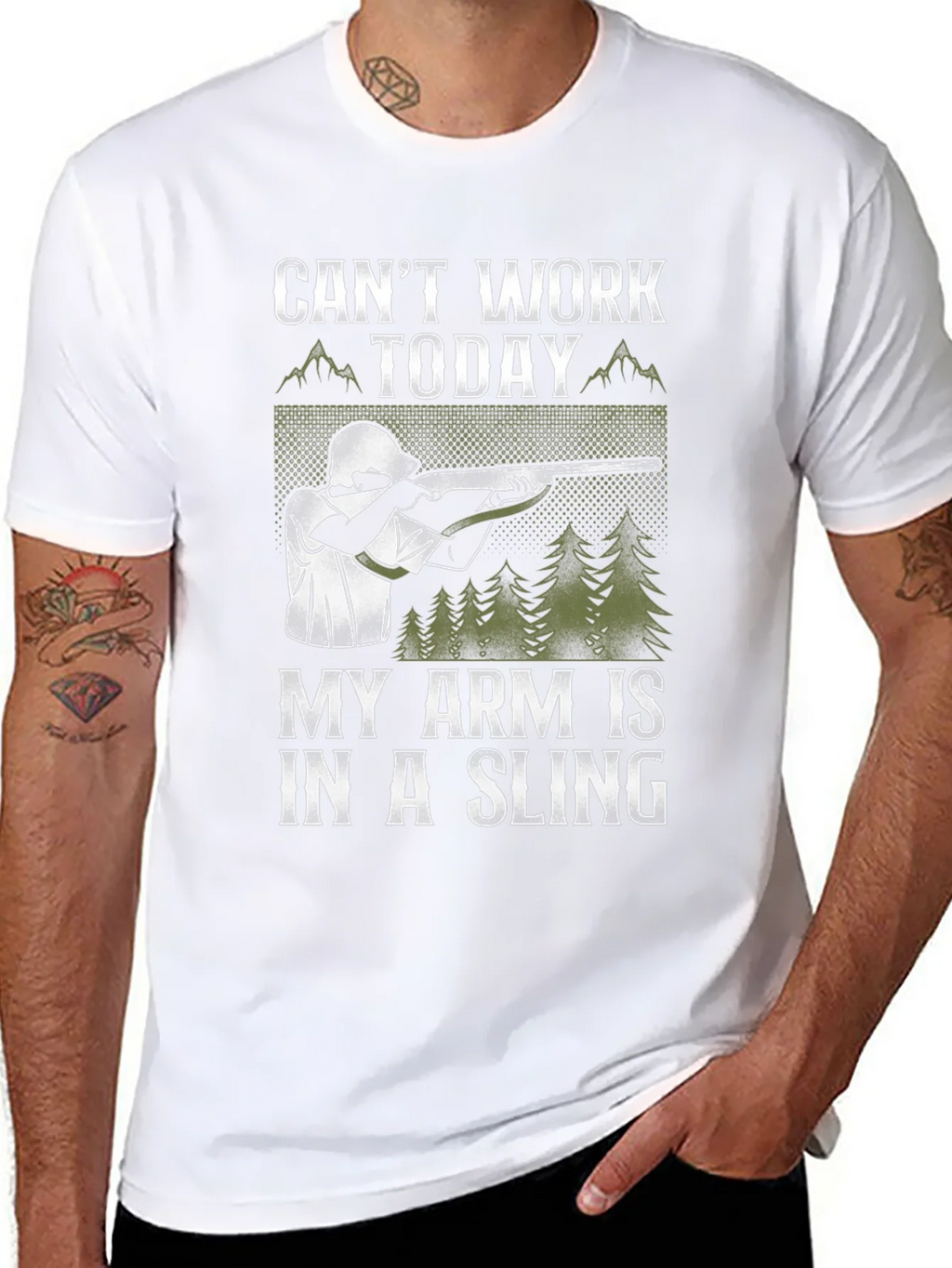 Cant Work Today Arm in Sling T-Shirt product image 7