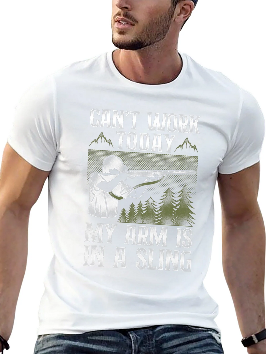 Cant Work Today Arm in Sling T-Shirt product image 12