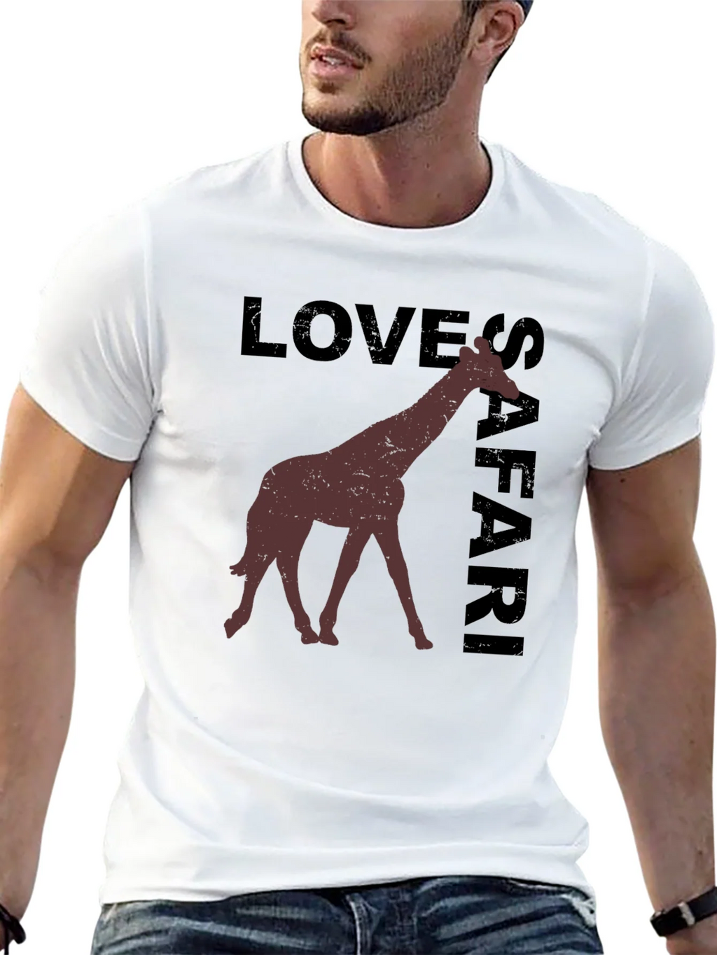 Safari Giraffe Graphic T-Shirt product image 12