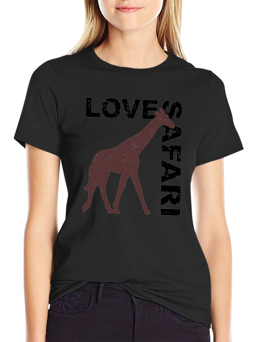 Safari Giraffe Graphic T-Shirt product image 2