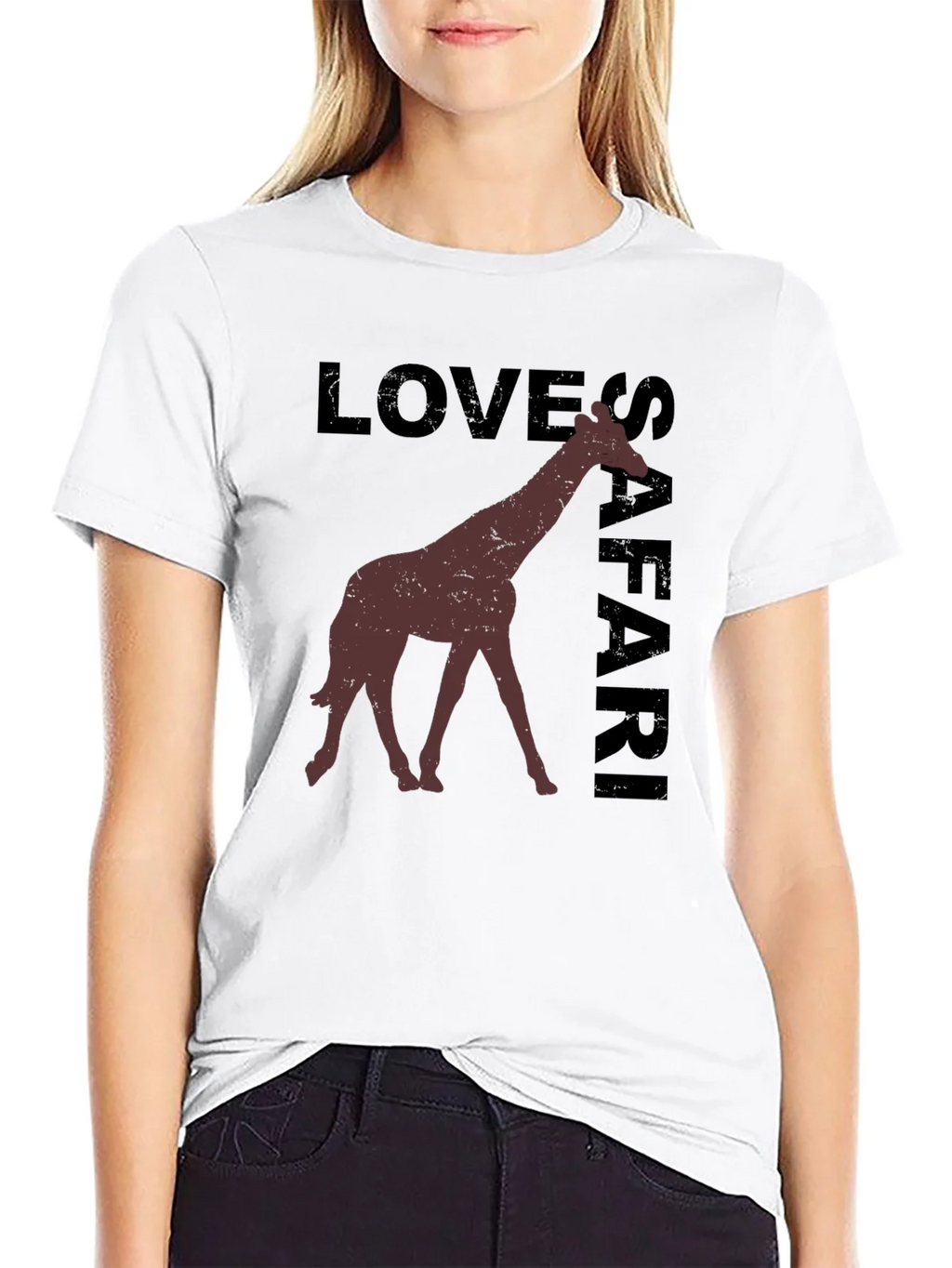Safari Giraffe Graphic T-Shirt product image 8