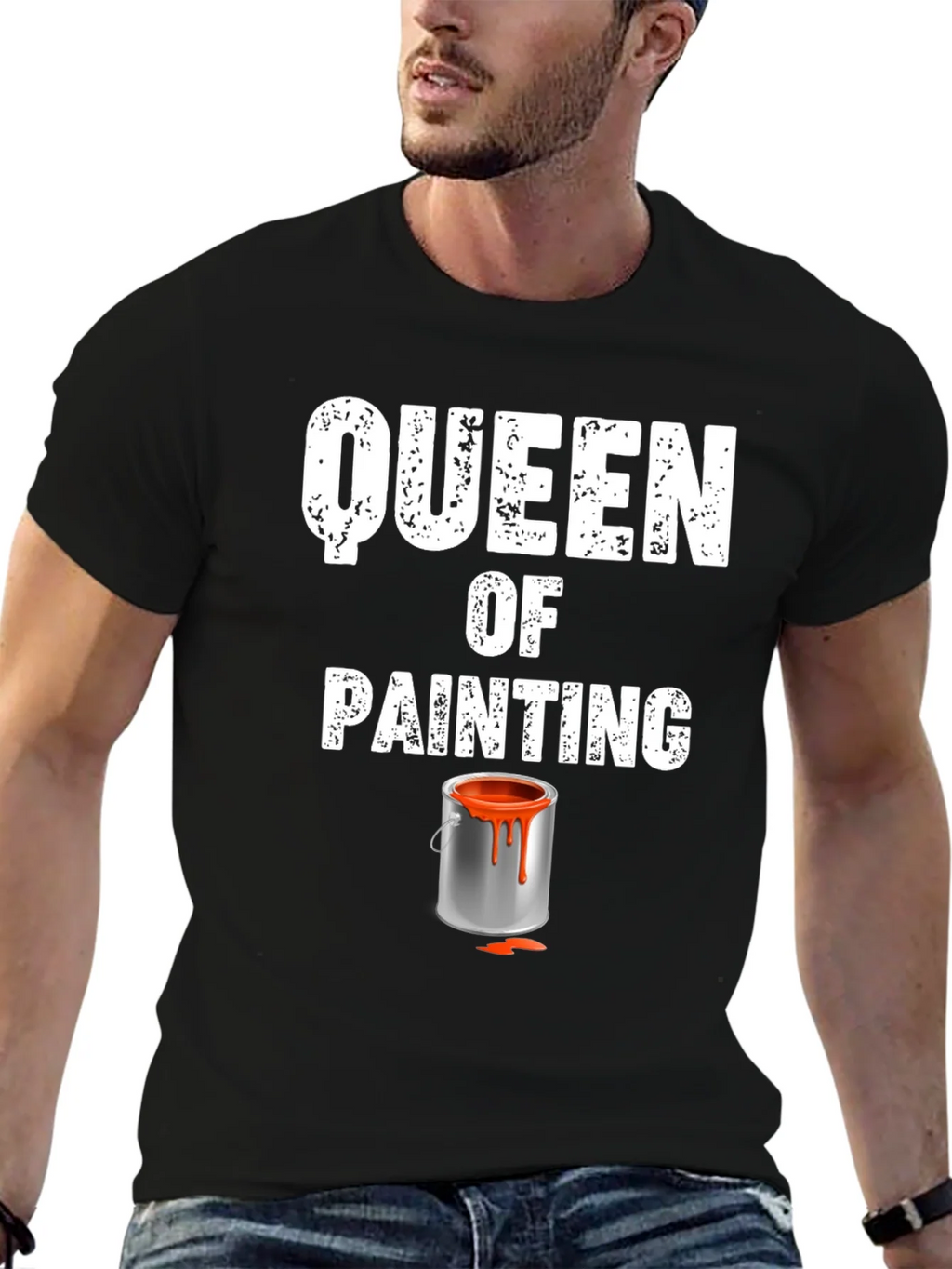 Queen of Painting Graphic T-Shirt - Black product image 6