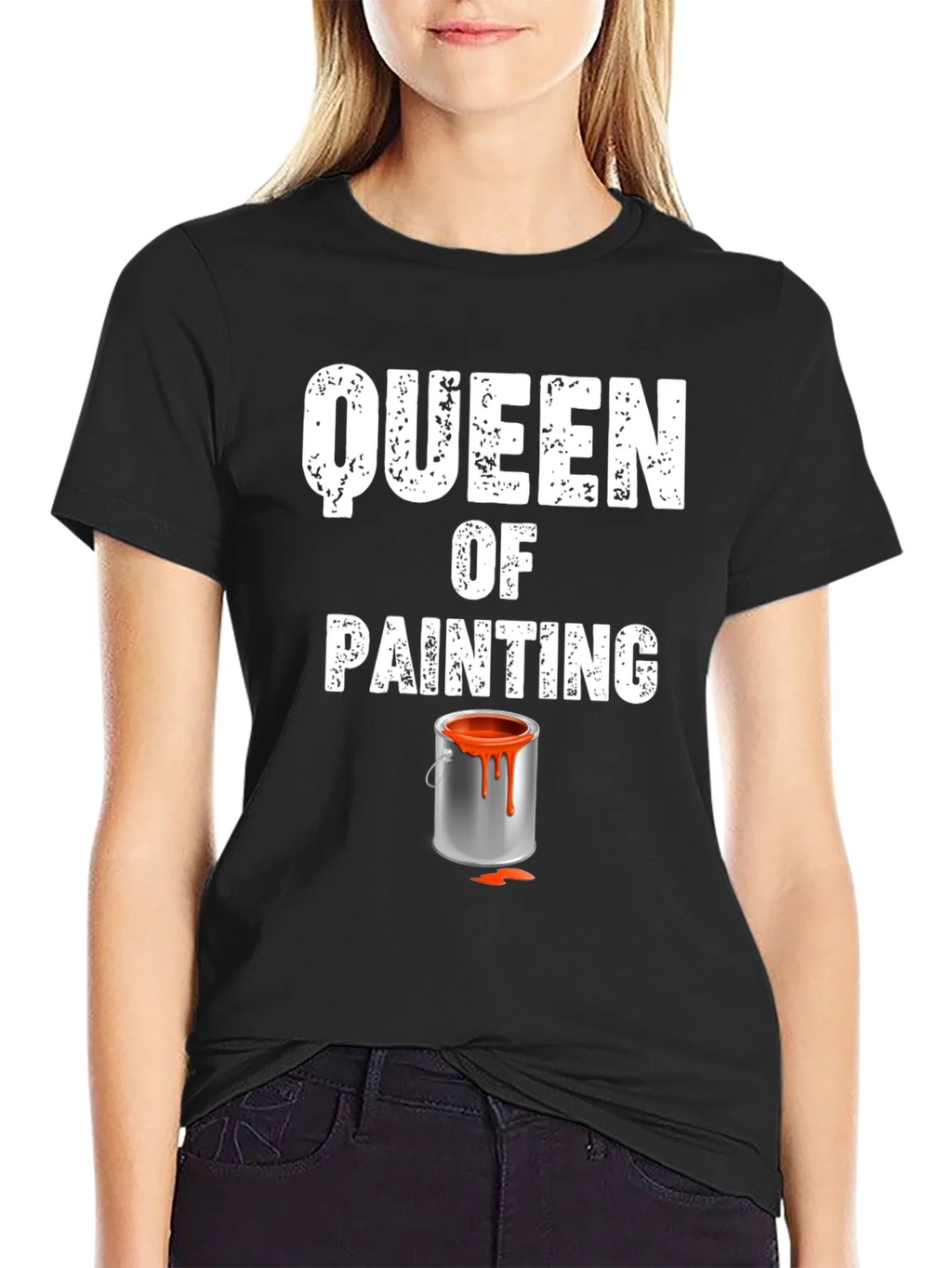 Queen of Painting Graphic T-Shirt - Black product image 2