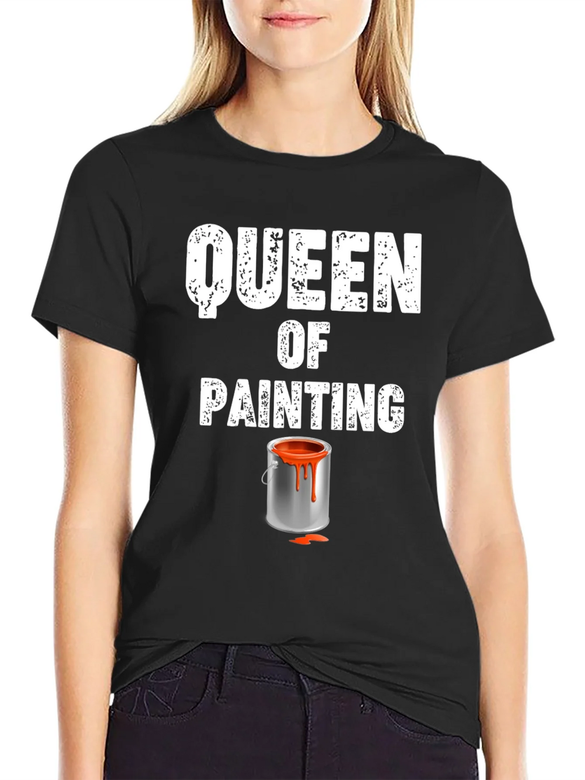 Queen of Painting Graphic T-Shirt - Black product image 2