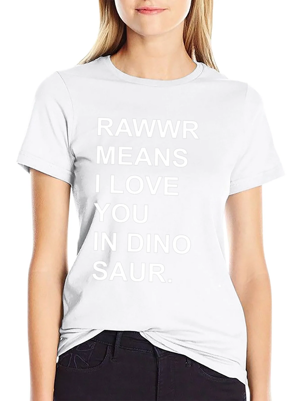 Rawwr Means I Love You T-Shirt Funny Dinosaur Tee product image 8