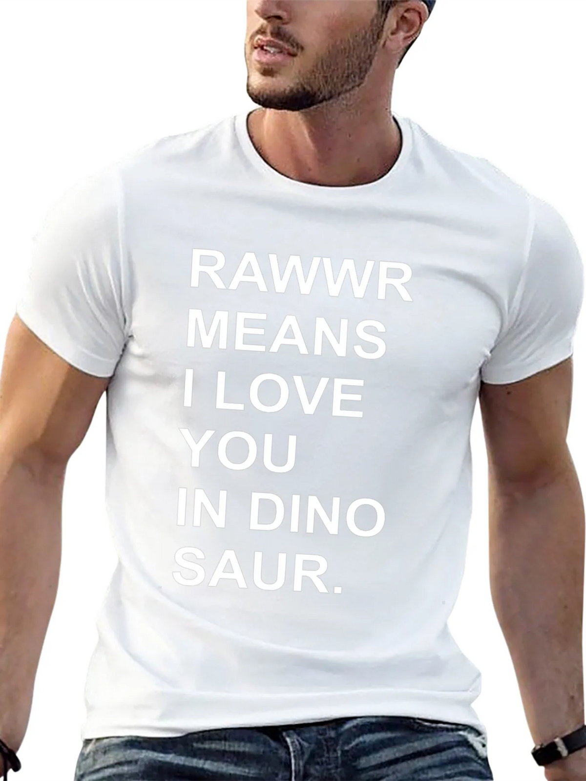 Rawwr Means I Love You T-Shirt Funny Dinosaur Tee product image 12