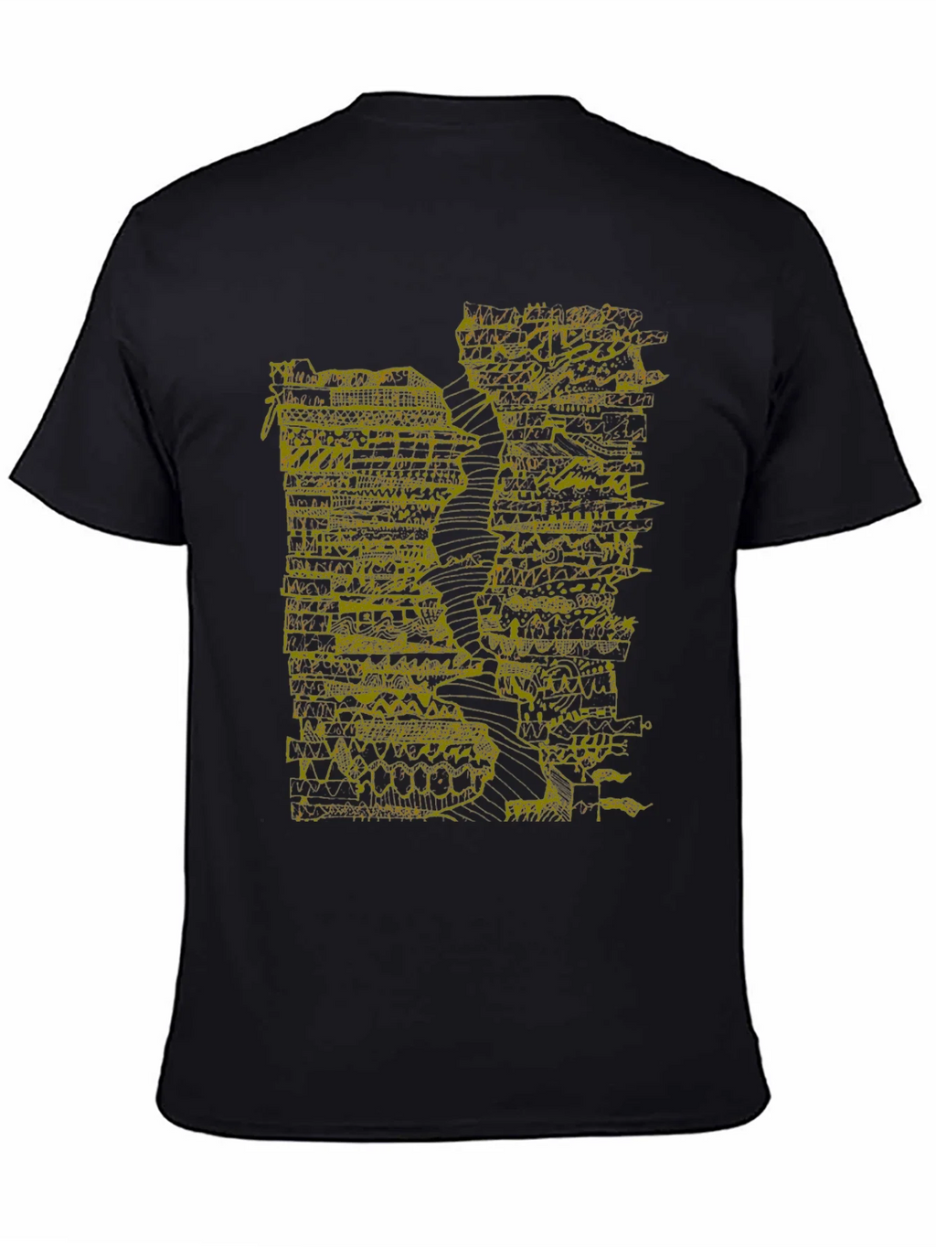 Abstract Art Tee - Black Graphic Print T-Shirt product image 4