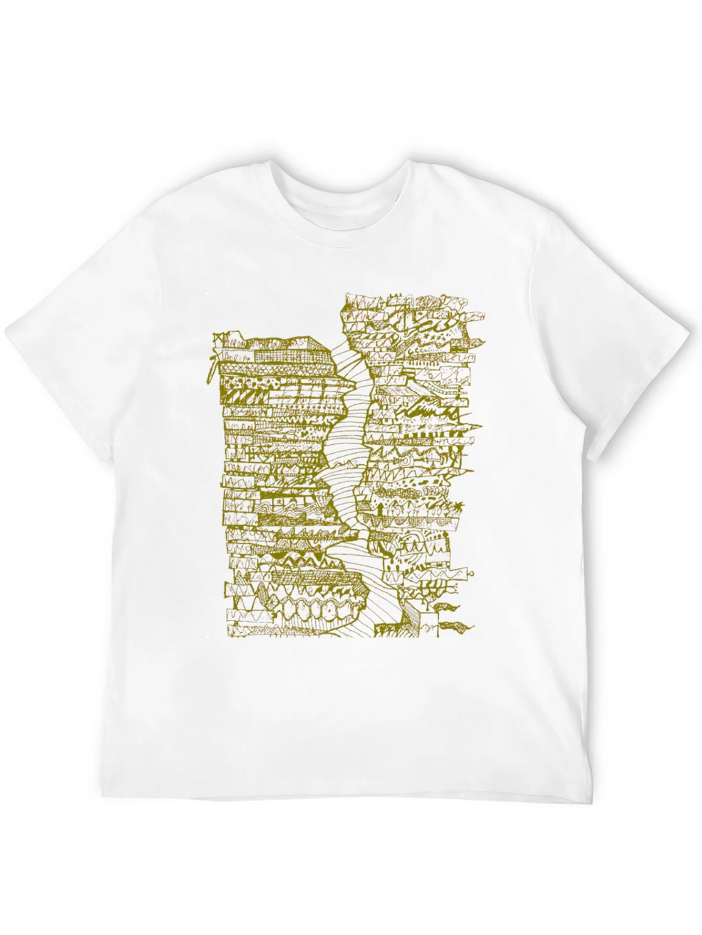 Abstract Art Tee - Black Graphic Print T-Shirt product image 11