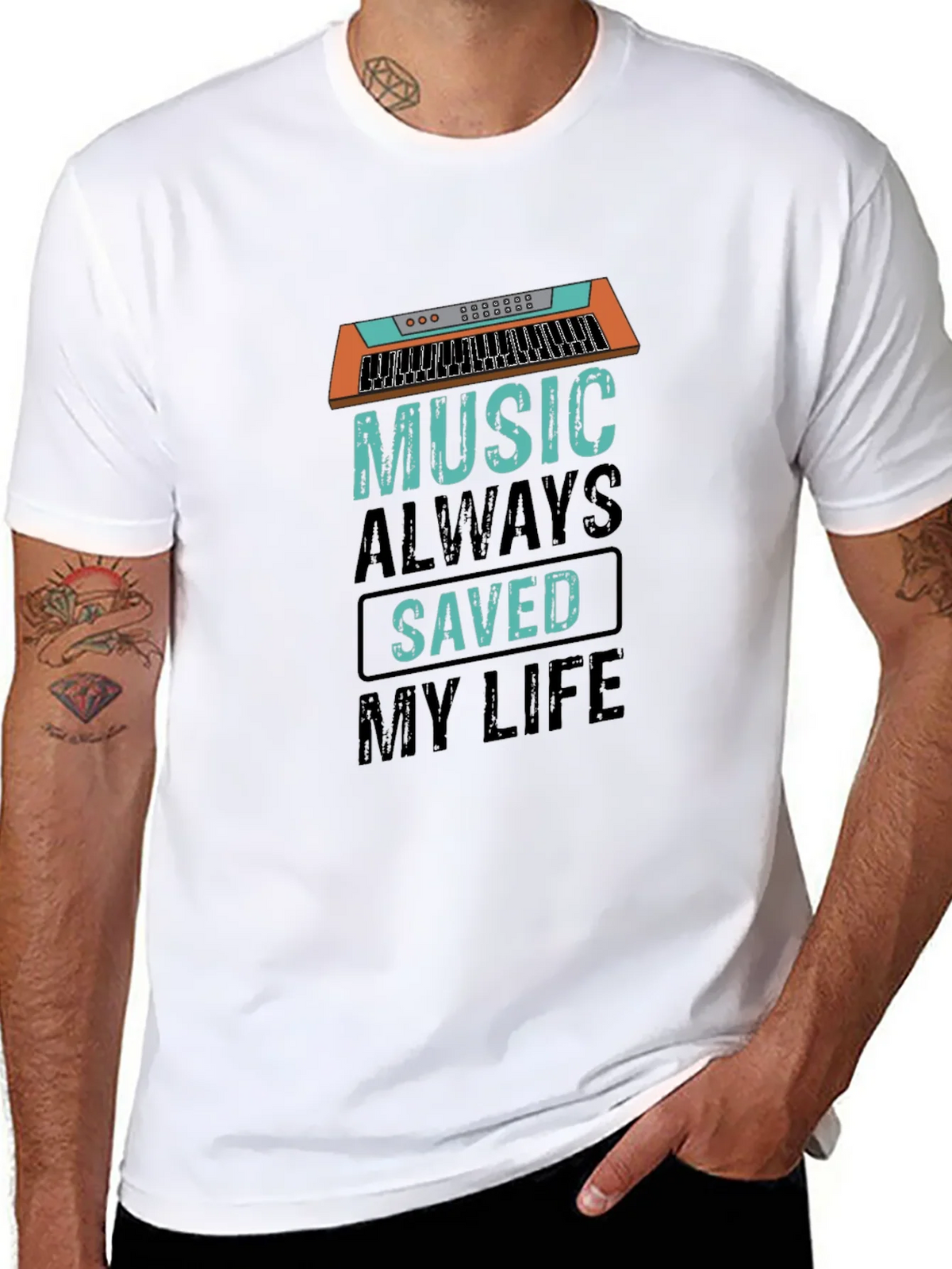 Music Saved My Life Graphic Tee product image 7