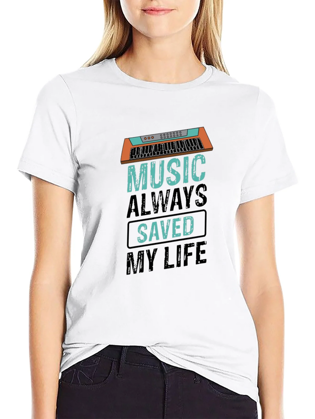 Music Saved My Life Graphic Tee product image 8