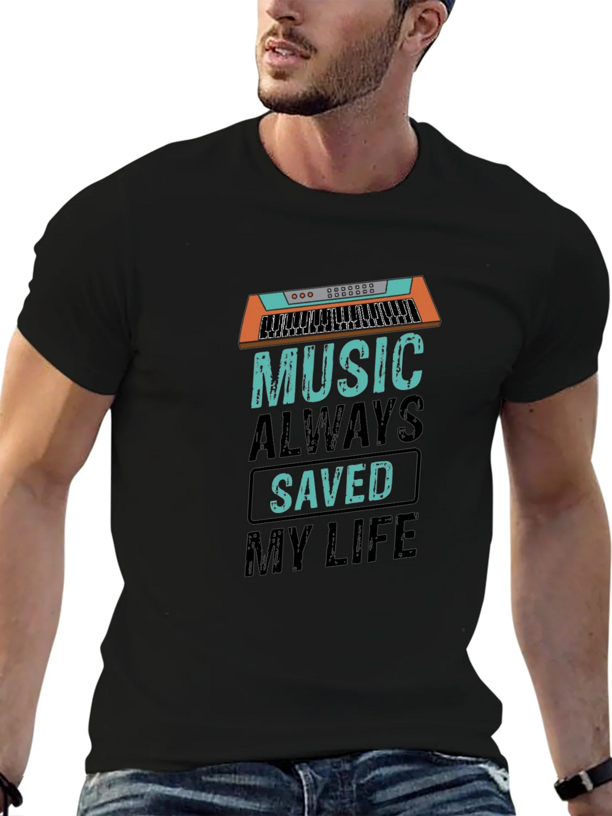 Music Saved My Life Graphic Tee product image 6