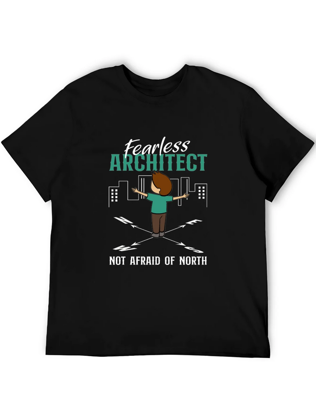 Fearless Architect T-Shirt - Compass Design product image 5