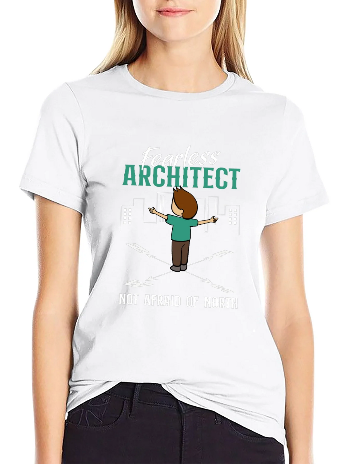 Fearless Architect T-Shirt - Compass Design product image 8
