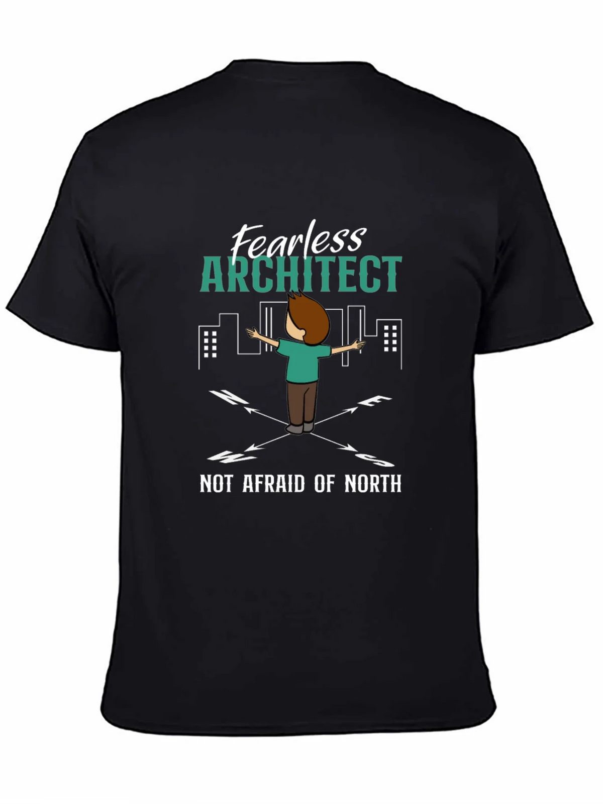 Fearless Architect T-Shirt - Compass Design product image 4