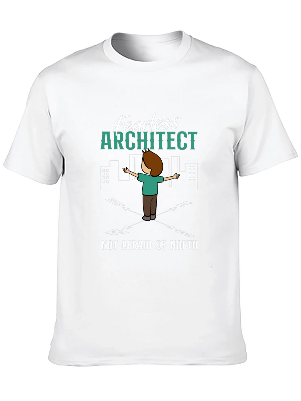 Fearless Architect T-Shirt - Compass Design product image 9