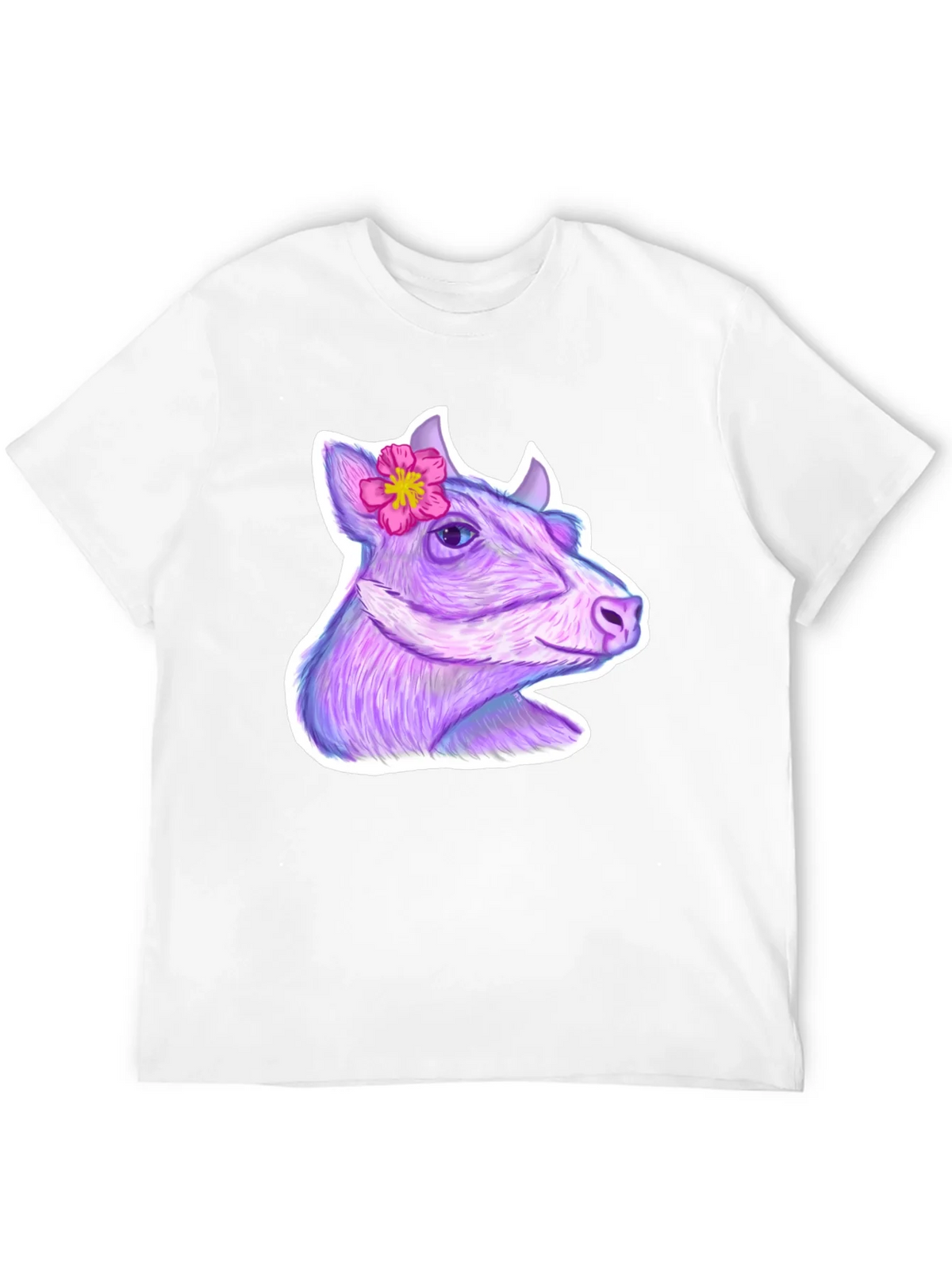 Cow with Flower Graphic Tee product image 11