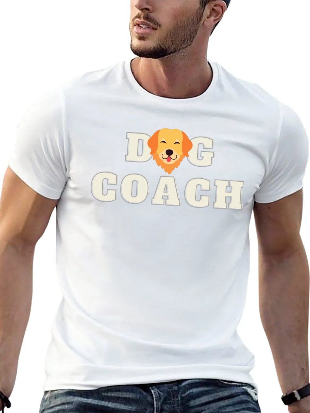 Dog Coach T-Shirt - Golden Retriever Graphic product image 12