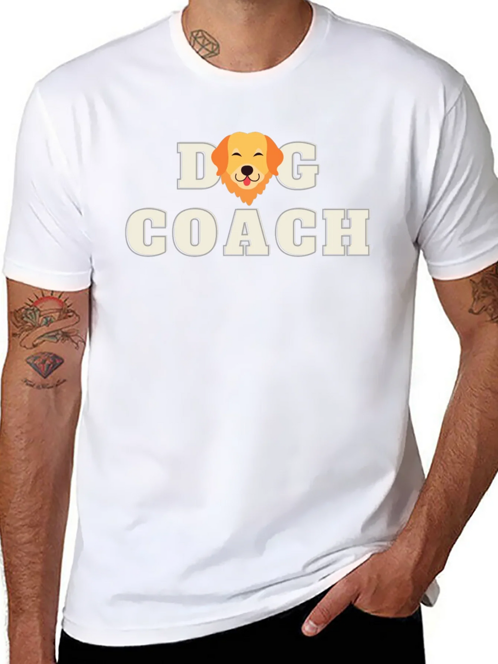 Dog Coach T-Shirt - Golden Retriever Graphic product image 7