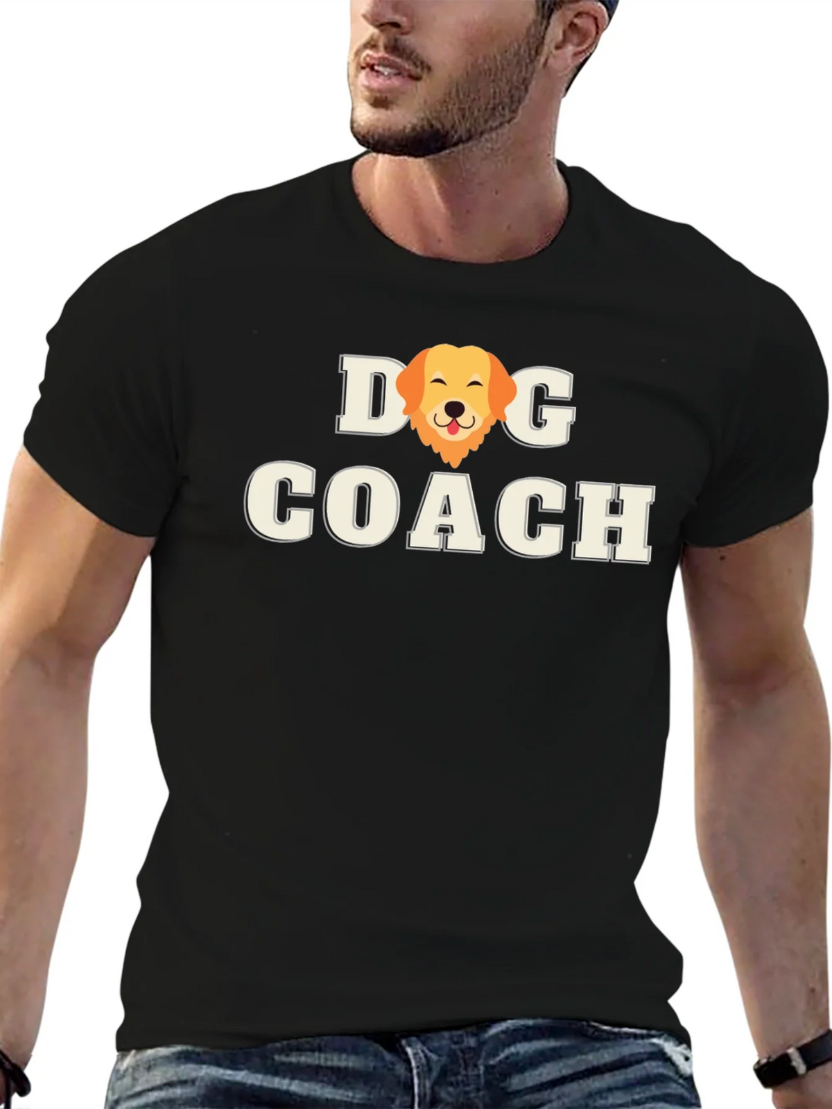 Dog Coach T-Shirt - Golden Retriever Graphic product image 6