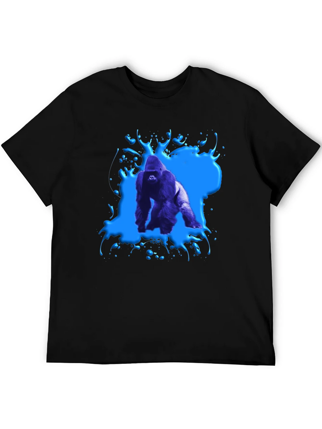 Gorilla Splash Graphic Tee - Bold Black T-Shirt product image 5