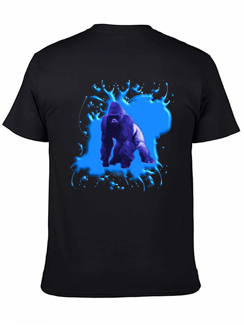 Gorilla Splash Graphic Tee - Bold Black T-Shirt product image 4