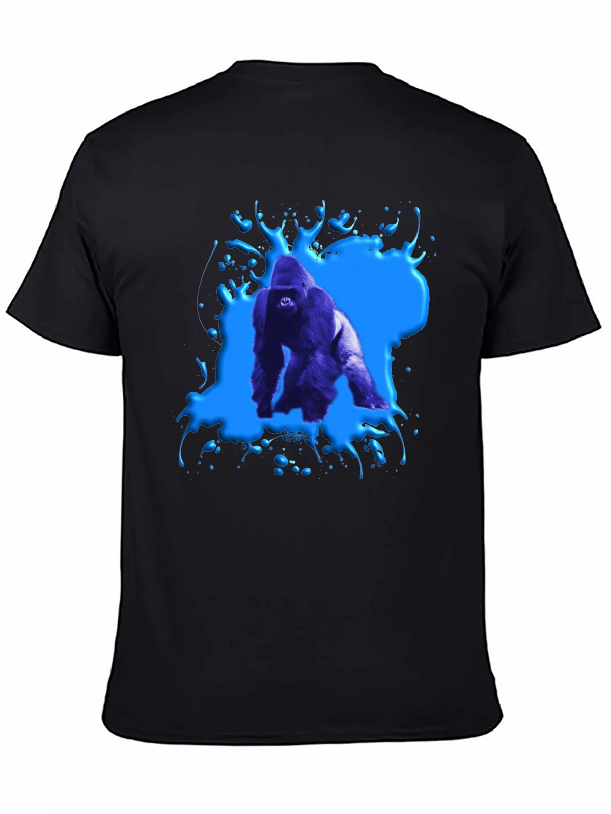 Gorilla Splash Graphic Tee - Bold Black T-Shirt product image 4
