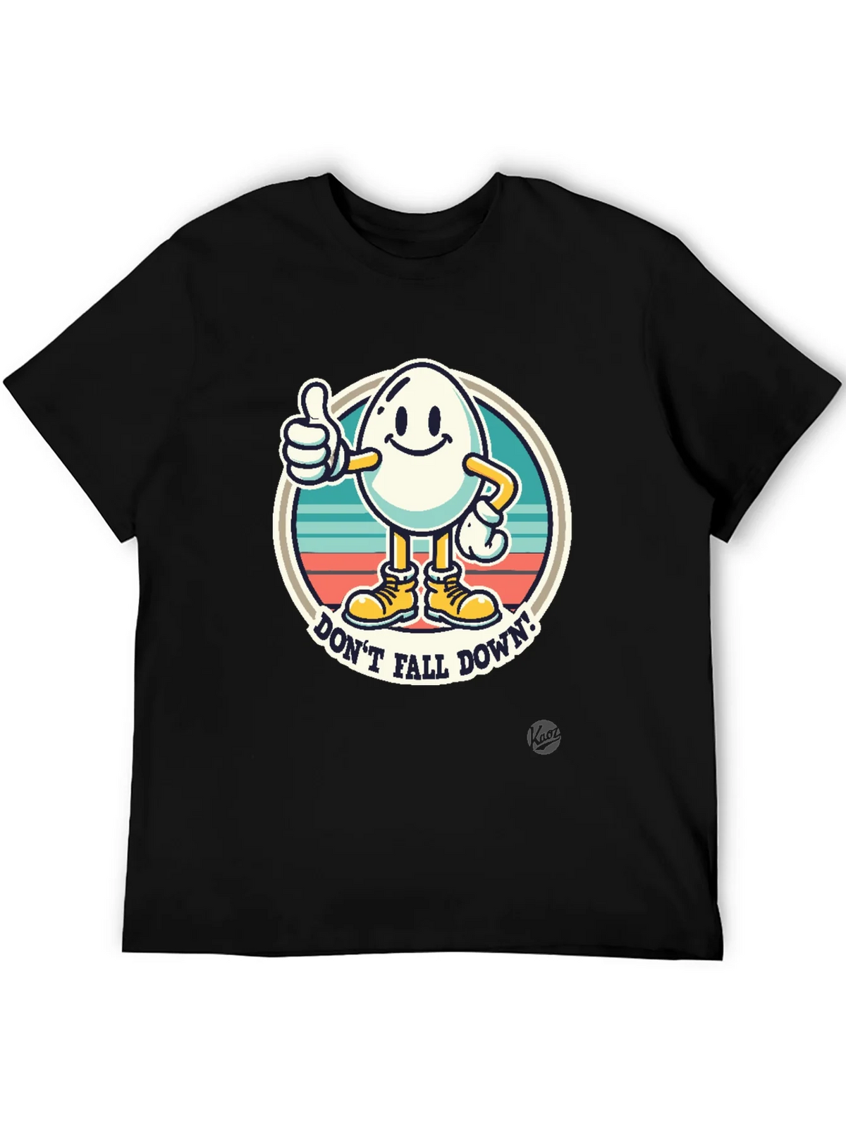 Funny Egg Cartoon T-Shirt - Dont Fall Down! product image 5