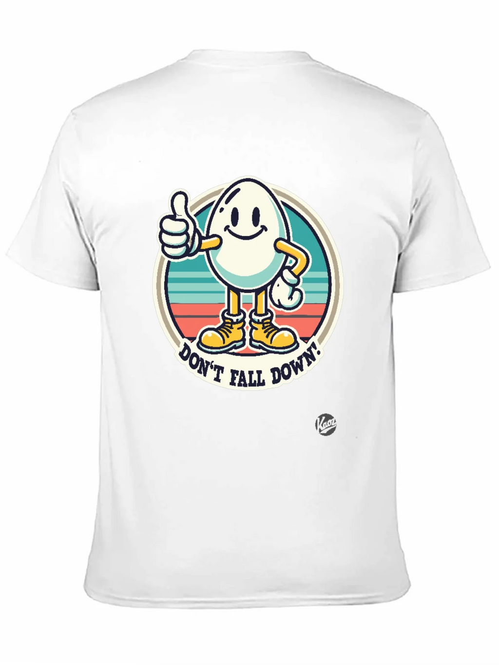 Funny Egg Cartoon T-Shirt - Dont Fall Down! product image 10