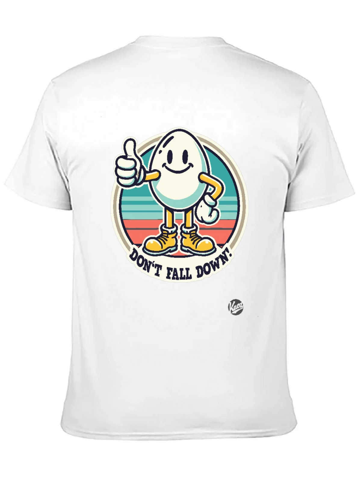Funny Egg Cartoon T-Shirt - Dont Fall Down! product image 10